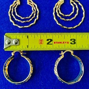 2 For 12 Gold Hoops